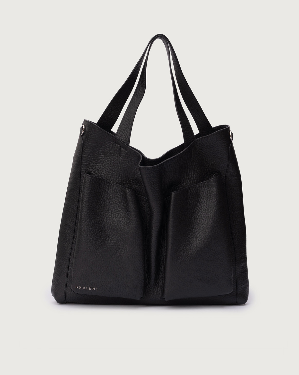 Orciani Borsa a spalla Buys Soft in pelle colore NERO