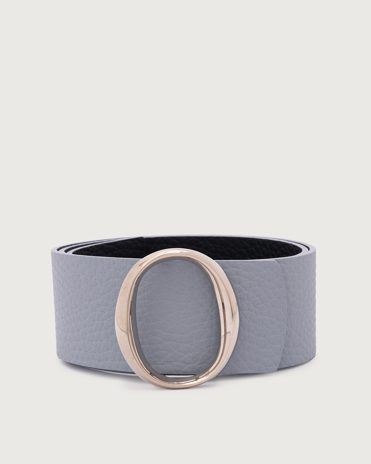 Orciani Cintura reversibile Soft Double in pelle 5,5 cm, colore