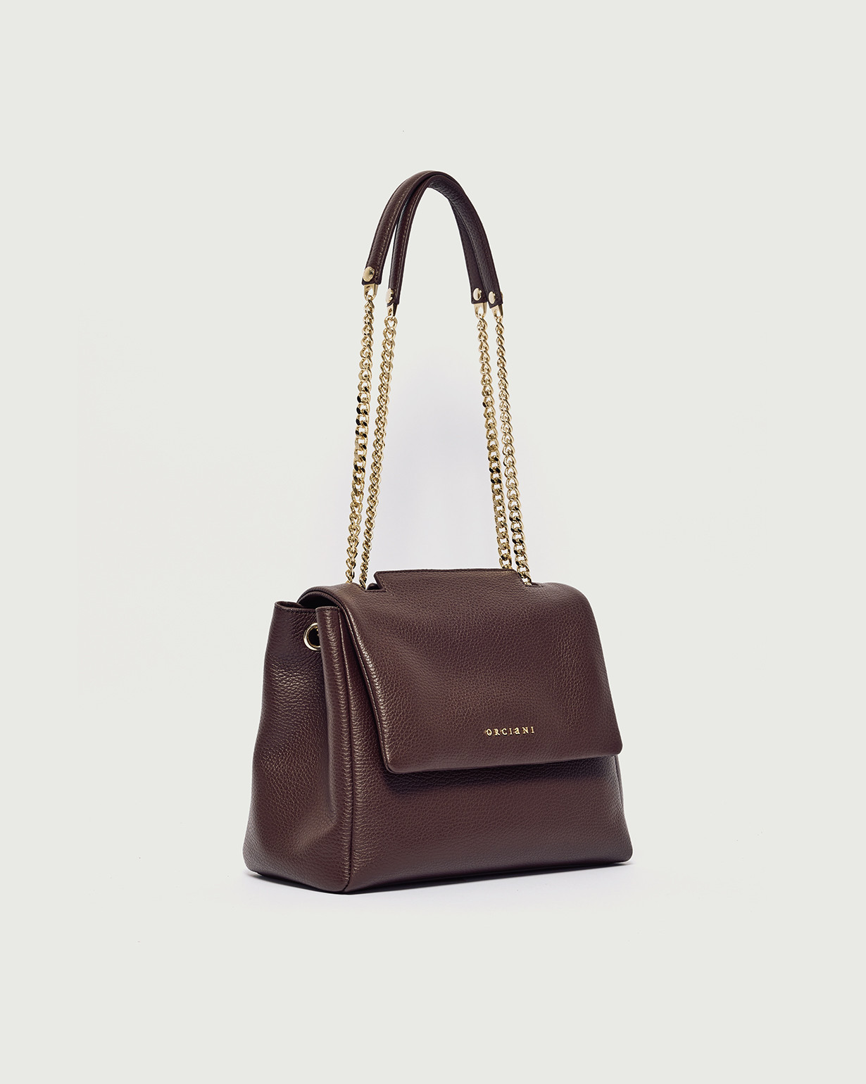 Orciani Borsa Sveva Sense Small a spalla in pelle martellata