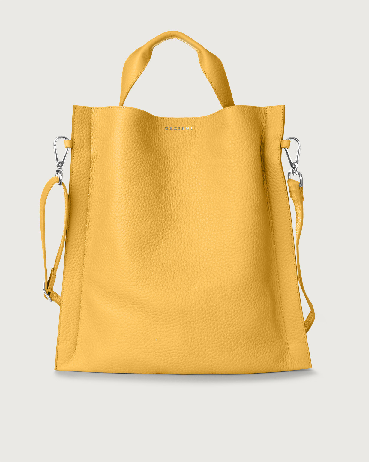 Orciani Borsa a spalla Iris Soft in pelle con tracolla colore MIELE