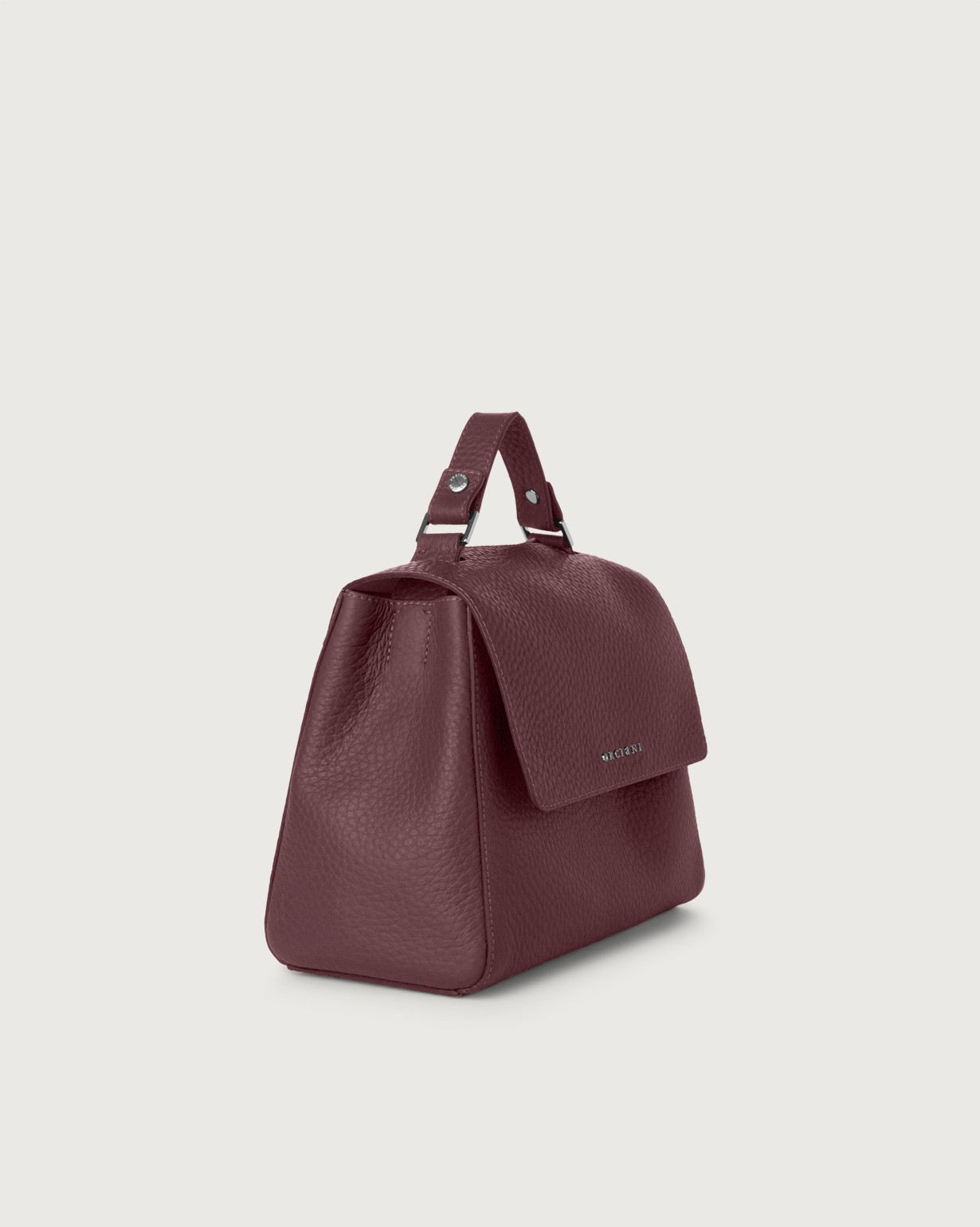 ORCIANI | Borsa a mano piccola Sveva Soft in pelle con tracolla BORDEAUX |  Shop online