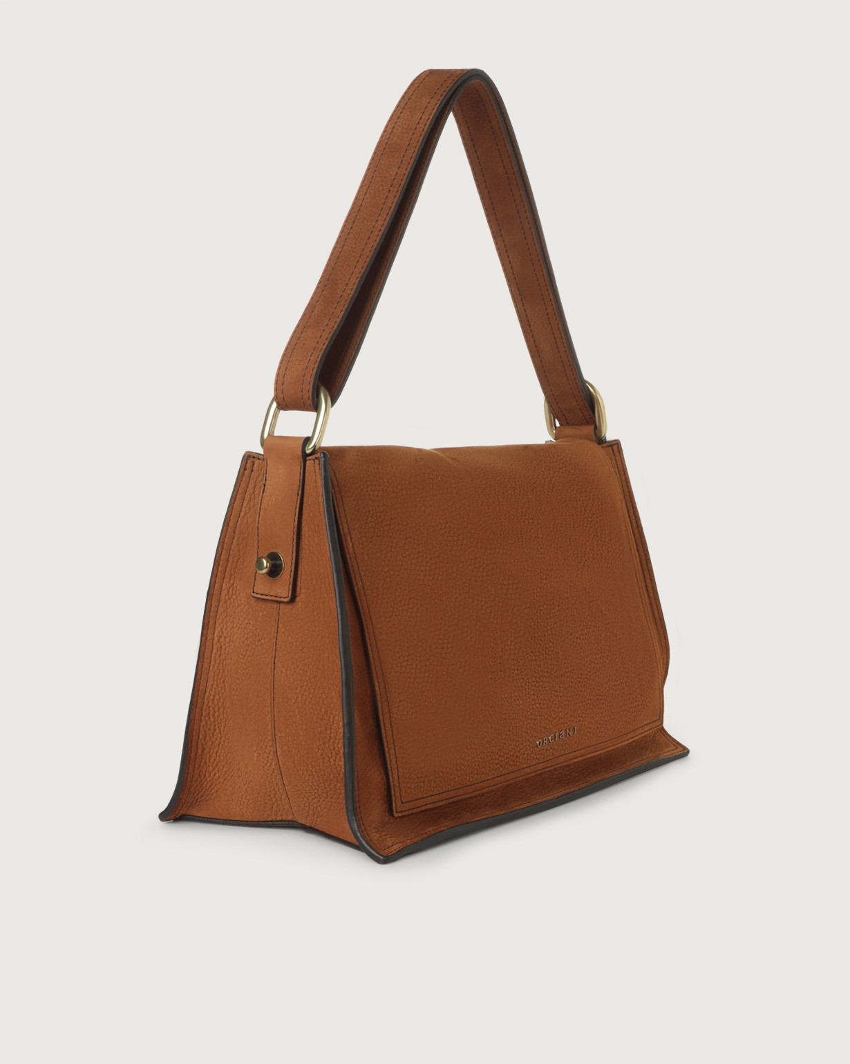 Borsa a spalla 'Bigotta' in nabuk main image 1