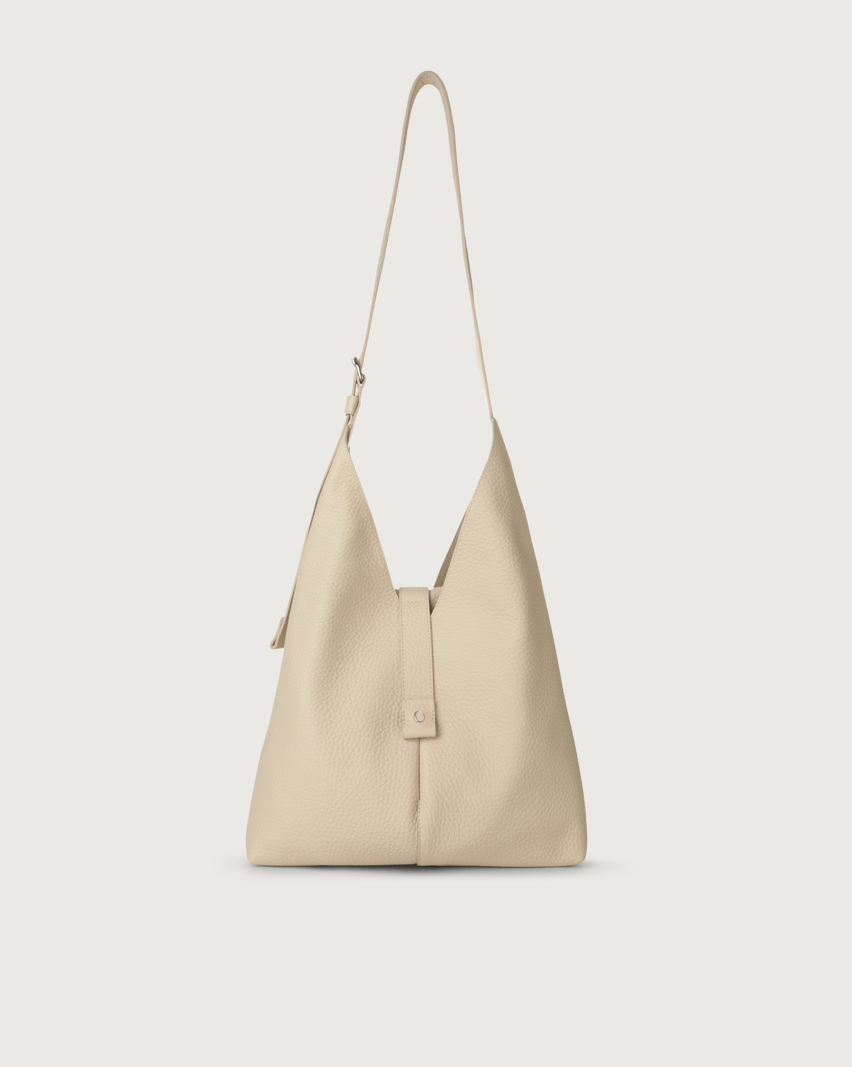 Orciani Borsa a tracolla Vita Soft in pelle colore AVORIO