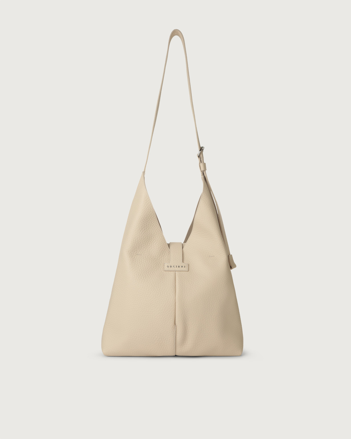 Borsa A Spalla Nilla Soft In Pelle Con Tracolla, Colore T. MORO