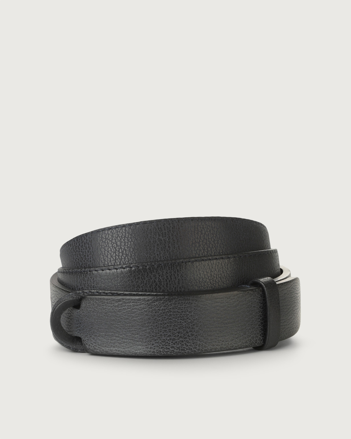 Orciani Cintura Nobuckle Chevrette in pelle