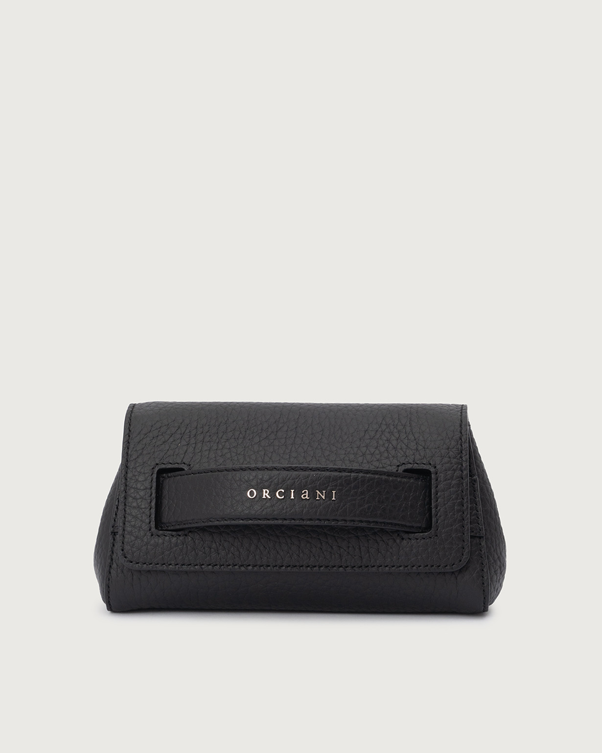 クラッチバッグ ORCIANI Woman Clutch Black B02169VAO NERO Orciani Clutch Gossip Nappa Chain in pelle, colore NERO