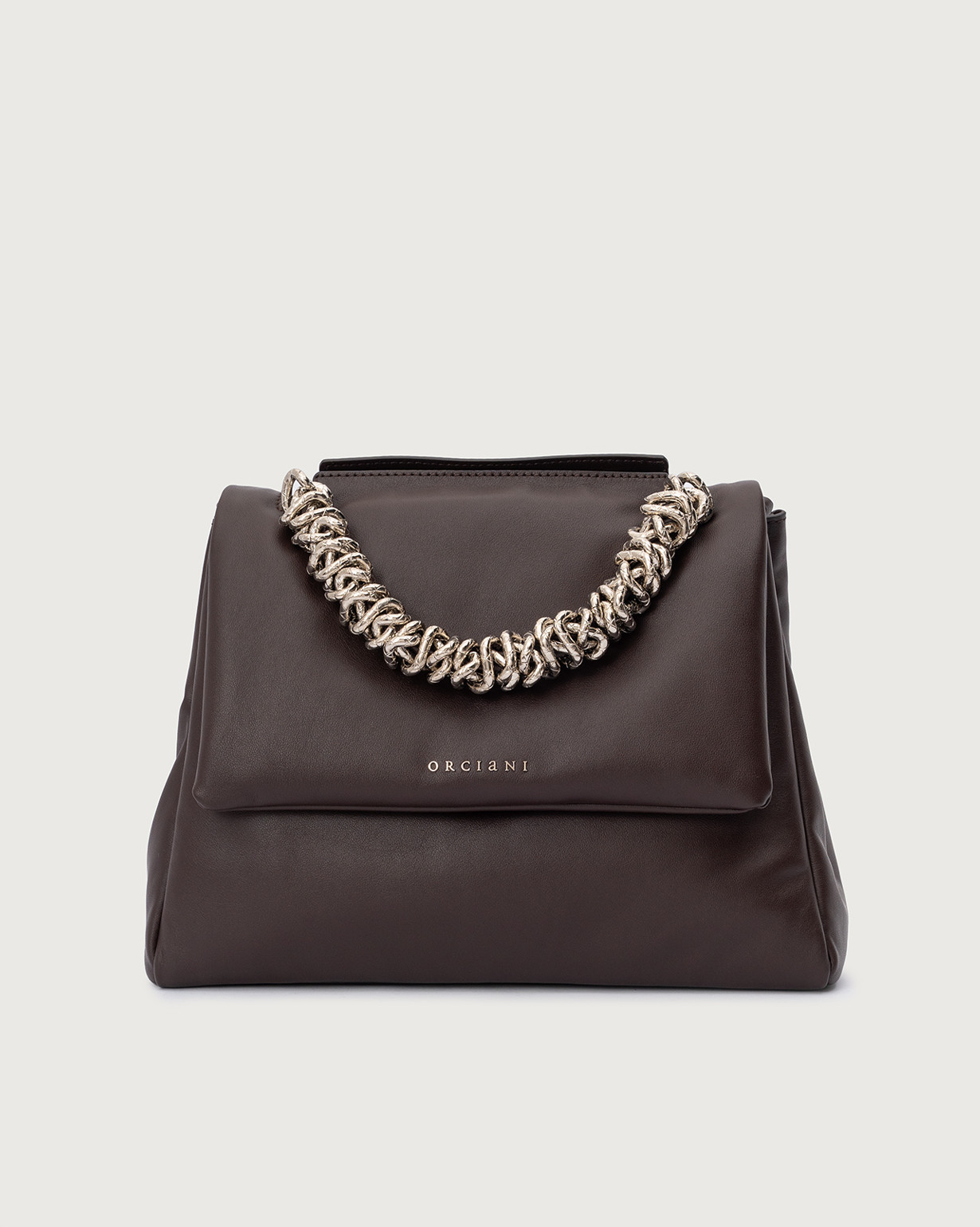 Orciani Borsa Sveva Nappa Bold Media a spalla in nappa imbottita