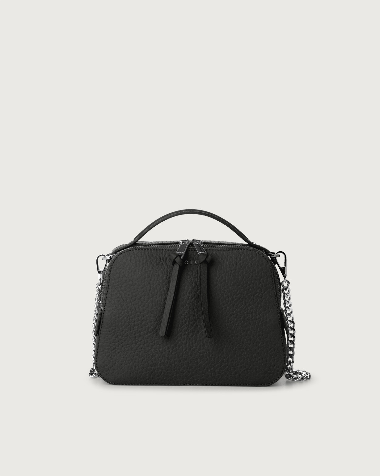 Mini bag tracolla top nera