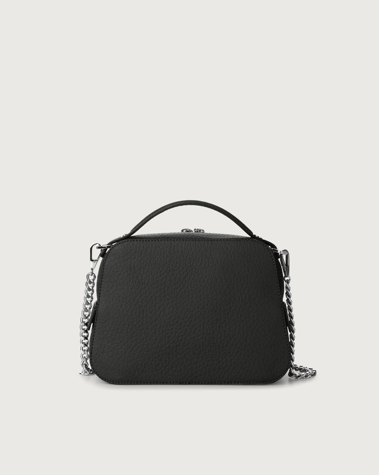 Orciani Mini Bag Ch ri Soft in pelle a mano con tracolla colore NERO