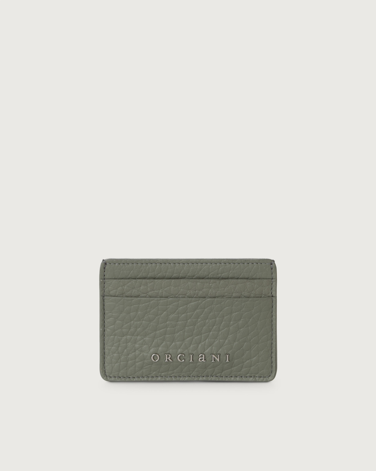 Portacarte Soft in pelle con protezione RFID, colore OLIVO