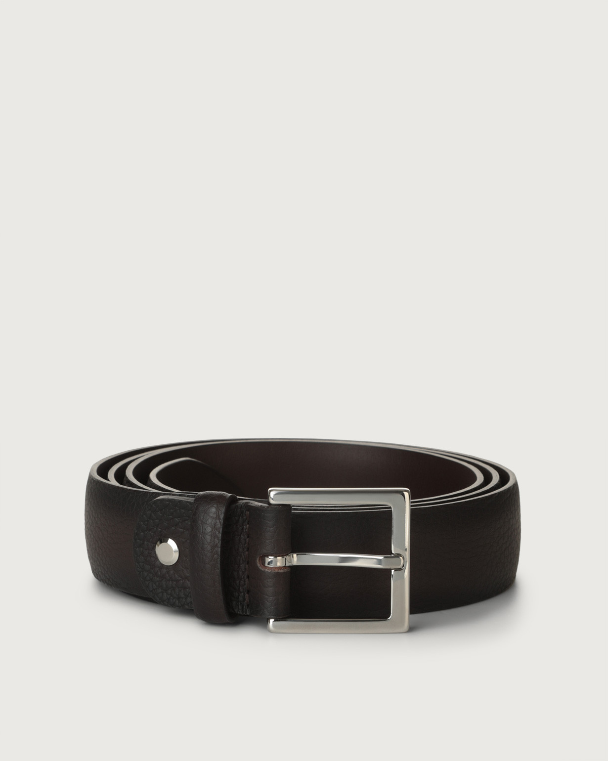 No Limits Cintura Uomo In Vera Pelle, Made in Italy, Classica Con Cuciture e Accorciabile, Nickel Free, 3,5 cm Con Scatola Colore Nero Dimensione 115 cm