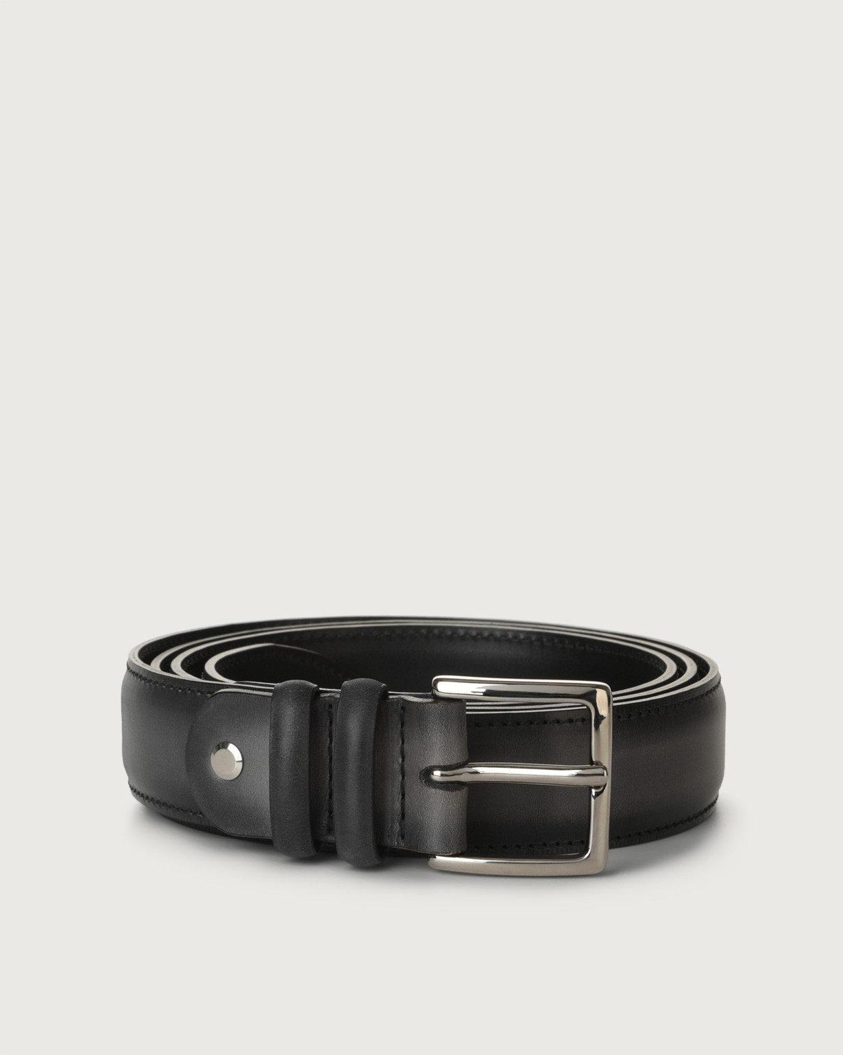 Leonardo Verrelli Cintura Donna In Pelle Blu Accorciabile – Larghezza 3,4 Cm, Lunghezze Da 85 A 125 Cm, Fibbia Metallo