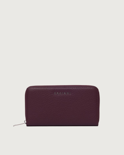 Portafoglio zip around Soft in pelle