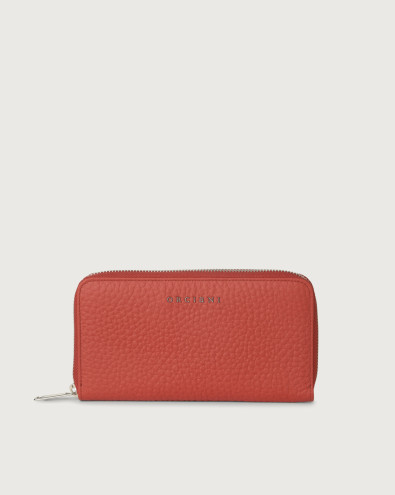 Portafoglio zip around Soft in pelle