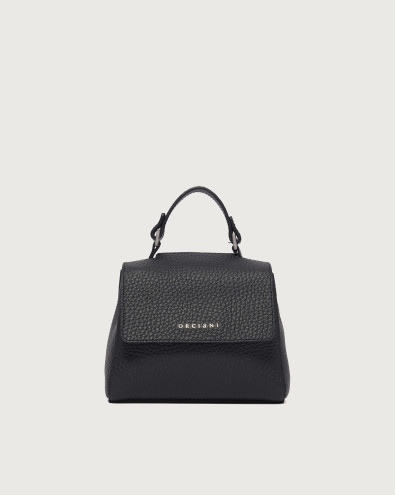 Borsa Sveva Soft Mini a mano in pelle con tracolla