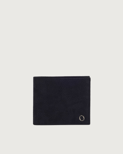 Portafoglio Billfold Nabucco in pelle nabuk con portamonete
