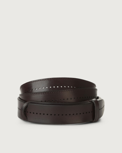 Cintura Nobuckle Bull Soft in cuoio