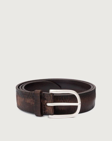 Cintura Blade in cuoio 3,5 cm
