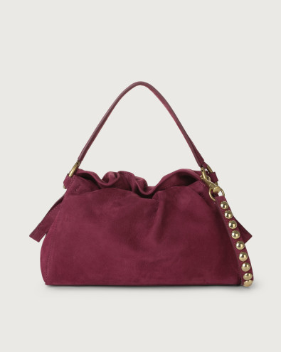 Borsa a mano PUFFY Nabucco Ball in pelle nubuck e tracolla