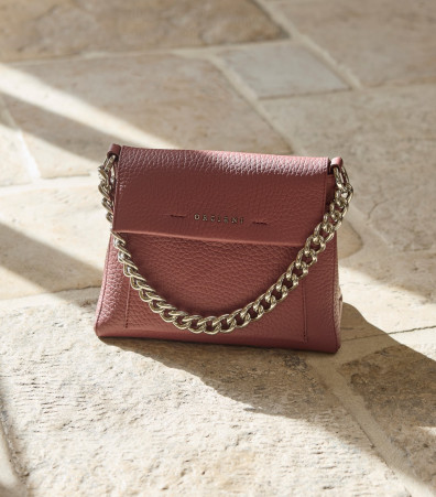 Borsa a spalla piccola Missy S Soft in pelle martellata con tracolla