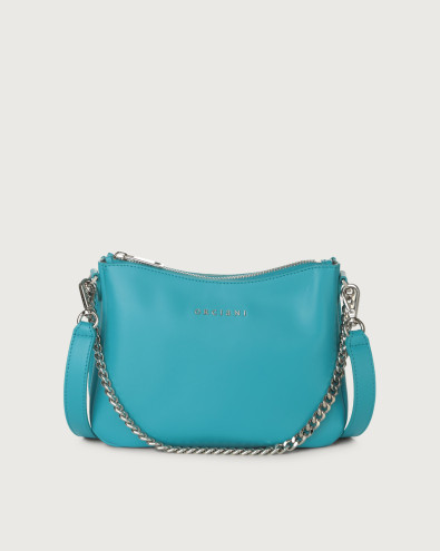 Borsa crossbody mini New Moon Vanity in pelle martellata