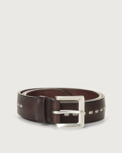 Cintura Bull Soft in cuoio con graffe