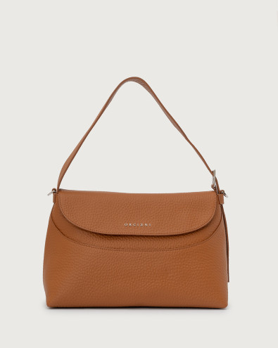 Borsa a spalla Nana Soft in pelle martellata con tracolla