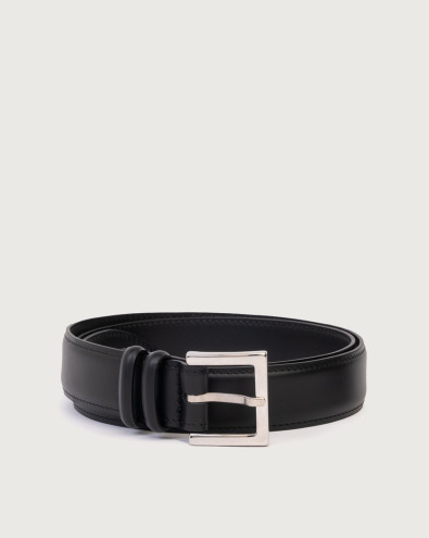 Cintura classica Monaco in vitello 3 cm