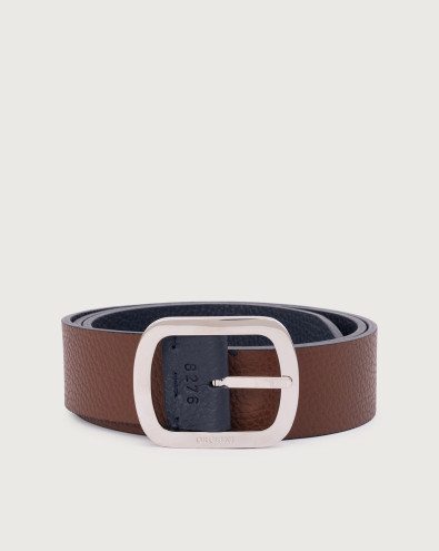 Cintura reversibile Dollaro Double in pelle 3,5 cm