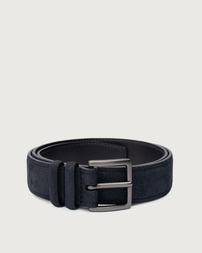 Cintura classica Nabucco in nubuck 3,5 cm