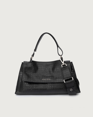 Borsa Sveva Longuette Cocco in nappa stampa cocco