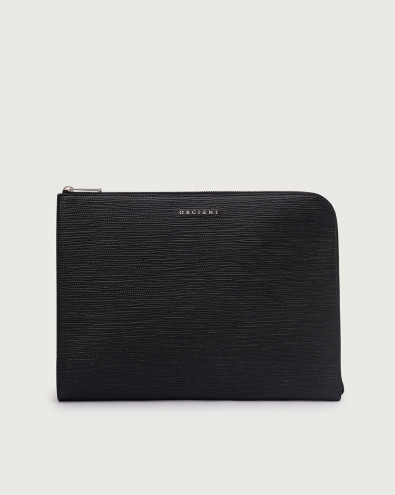 Pochette slim Prestige in pelle