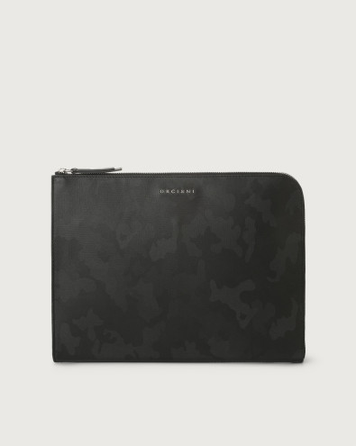 Pochette slim Skyline in pelle