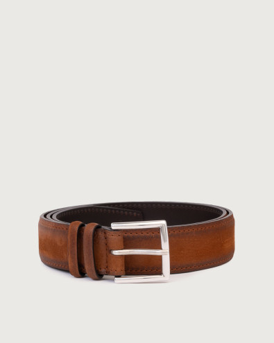 Cintura Nabucco Brushed in nubuck fibbia quadrata 3,5 cm
