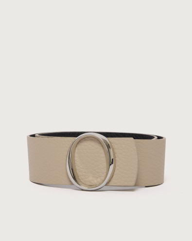 Cintura reversibile Soft Double in pelle 5,5 cm