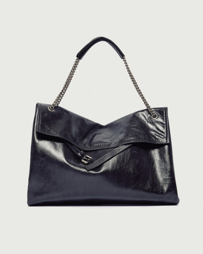 Borsa Venus Gotham Large a spalla in pelle lucida