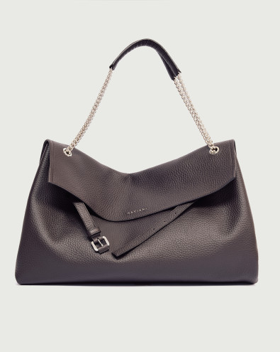 Borsa Venus Soft Large a spalla in pelle martellata