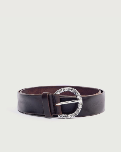 Cintura Bull Soft in cuoio 3,5 cm
