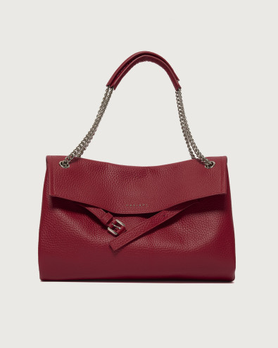 Borsa Venus Soft Midi a spalla in pelle martellata