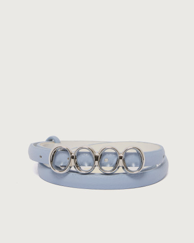 Cintura Multi Iconic O Sense in pelle 1 cm
