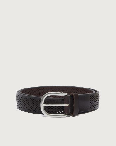 Cintura Bull Soft in cuoio 3 cm