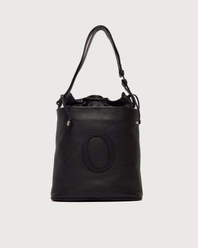 Secchiello Her-O Soft Midi a spalla in pelle martellata