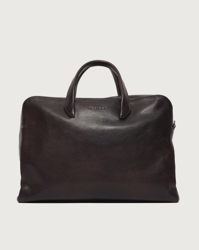 Briefcase Work Lagoon in pelle