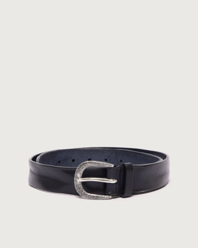 Cintura Bull Soft in cuoio 3 cm