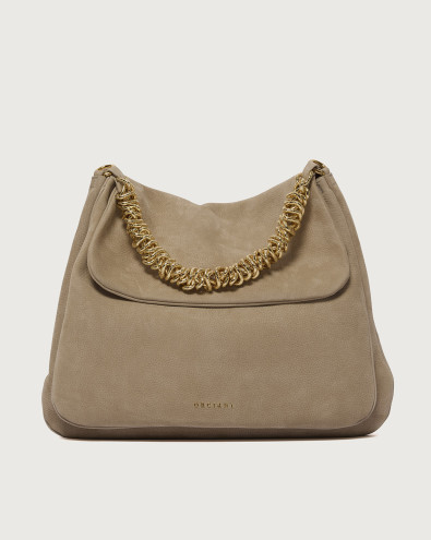 Borsa Diana Nabucco Large a spalla in pelle nabuk