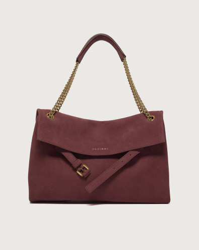 Borsa Venus Alicante Midi a spalla in pelle nabuk