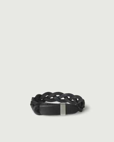 Bracciale Nobuckle Walk in cuoio con dettaglio argento