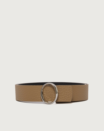 Cintura reversibile Soft Double in pelle 3,5 cm