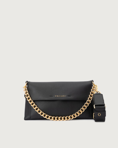 Borsa a spalla Missy Longuette Nappa in pelle con tracolla