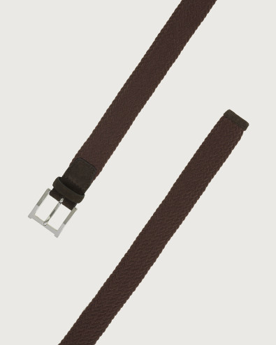 Cintura elasticizzata in lana 3,5 cm XU0128